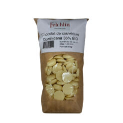 Chocolat de couverture Dominicana Blanc 36% Bio- 500Gr - Felchlin Tille