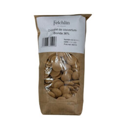 Chocolat blanc de couverture caramelisé Bionda 36% -500Gr Felchlin Tille