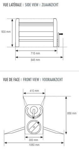 Tablo manual sheeter - for dough, puff pastry and decorations - Image 2