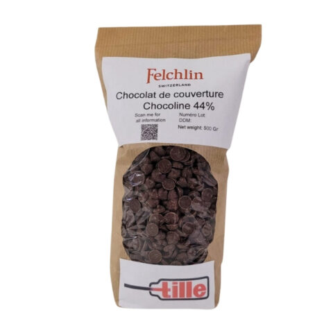 Chocolat foncé Chocolini 44% -500Gr FelchlinChocolat foncé Chocolini 44% -500Gr Felchlin