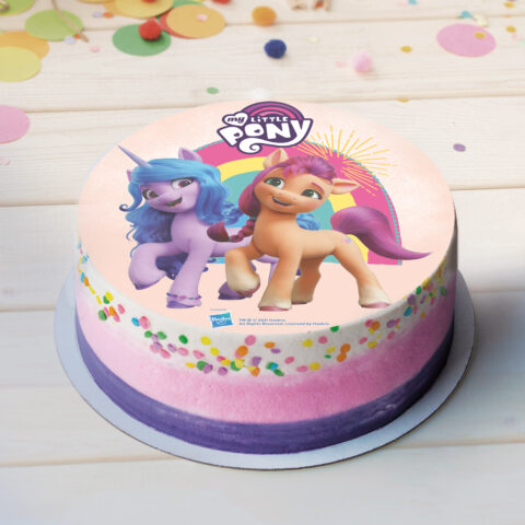 Disque d'Azyme comestible My Little Pony - Décoration pour gâteaux de 20 cm