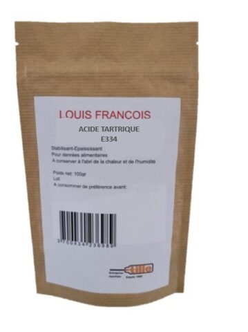 Acide tartrique E334 en poudre – 100 g