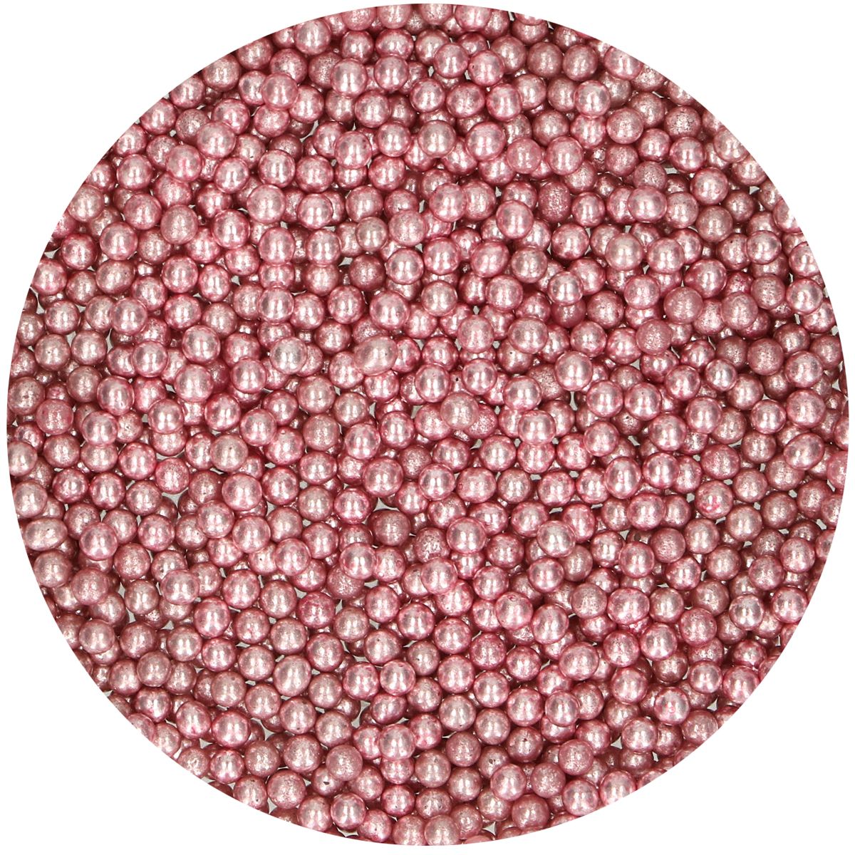 perle de sucre rose métallique f51665 Tille