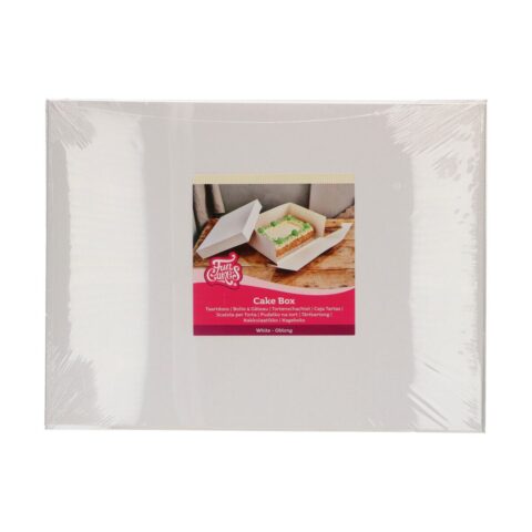 Boîte à gâteaux blanche FunCakes 40x30x15 cm f80205 Tille