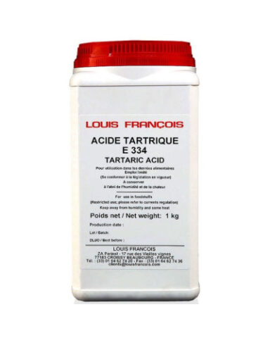 Acide tartrique E334 en poudre – 1 kg