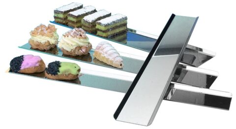 Plateau vitrine inox