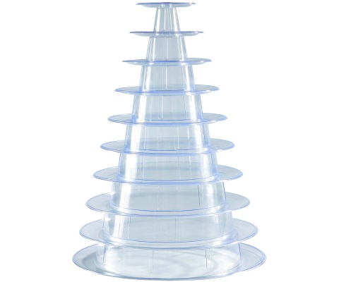 Pyramide à macarons transparente ou noire