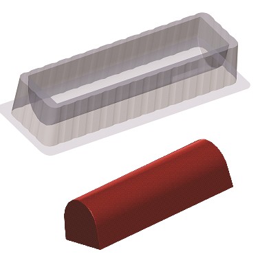 Log gutters 12 pcs
