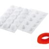 Moule silicone fruits 3D Fraise, pomme, citron