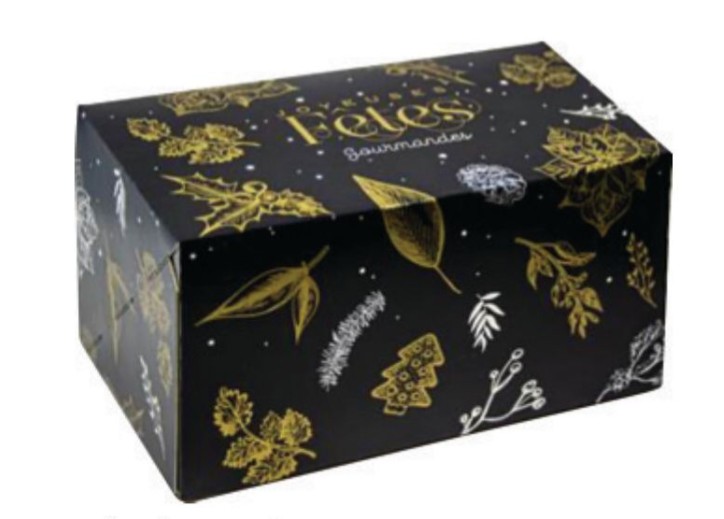 Boîte à bûche de noël