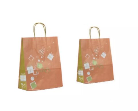 Sac cabas kraft impression Noël