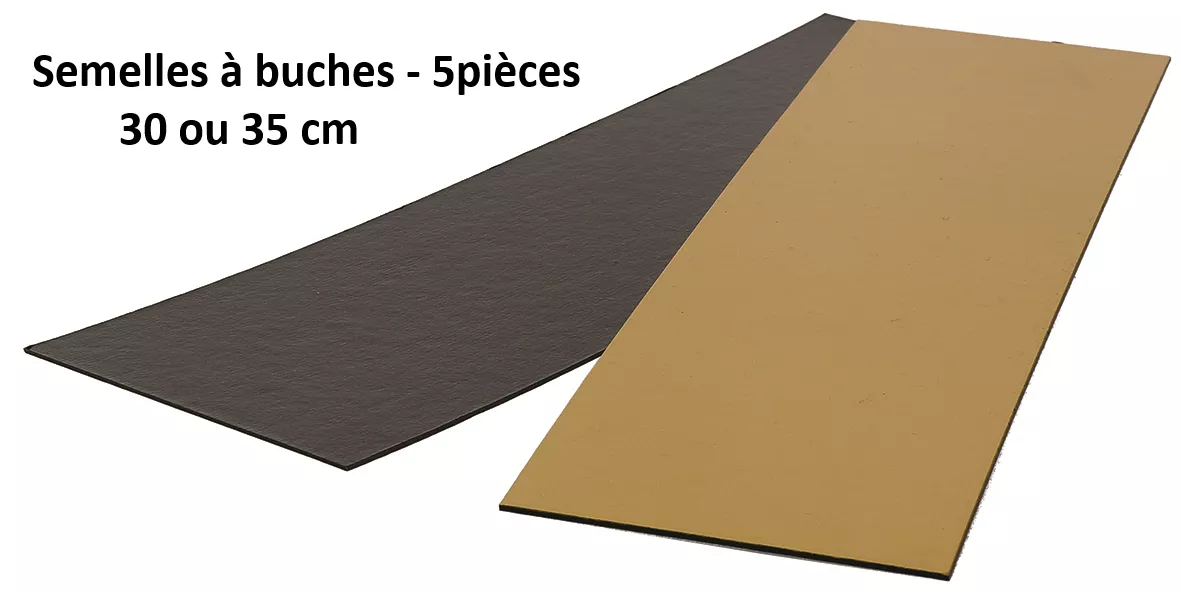 Semelles à buches de noël 30 et 35 cm