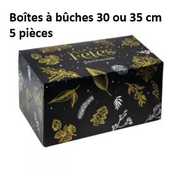 Boite à buches de Noël 30-35 cm -5 pièces