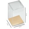 Boîte transparente avec fond doré 10 pces