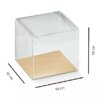 Boîte transparente avec fond doré 10 pces