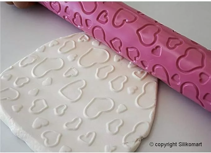 Rouleau décoratif coeurs de Silikomart