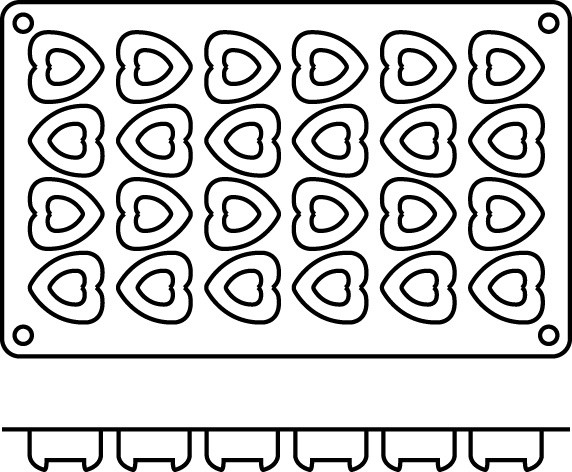 Flex savarins coeurs