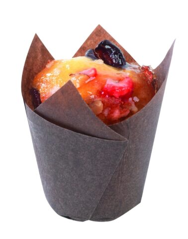 Tulipcup brown paper pastry case - Image 2