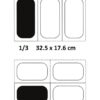 Boite + couvercle 1/3 32.5 x 17.6 cm