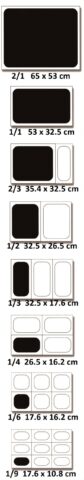 Bac inox 1/6 17.6 x 16.2 cm
