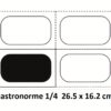 Bac inox 1/4 26.5 x 16.2 cm