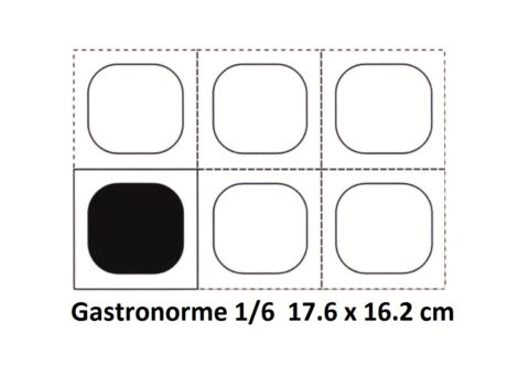Bac gastonorme haut 15 cm avec poignées