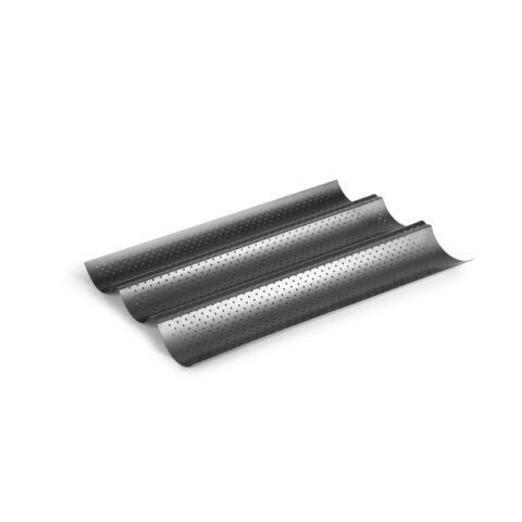 Plaque à baguette perforée anti-adhésive 3 gouttières 11761 MyTille