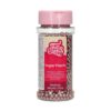 perle de sucre rose métallique f51665 Tille
