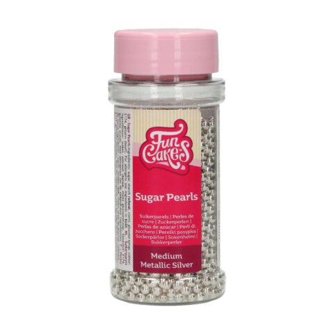 perles en sucre gris métallique f51675 Tille
