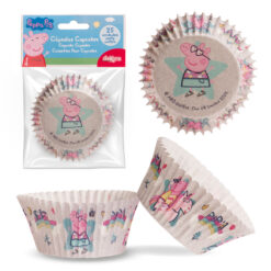 8 blisters de 25 caissettes cupcakes Peppa Pig CUPPEPPA Tille