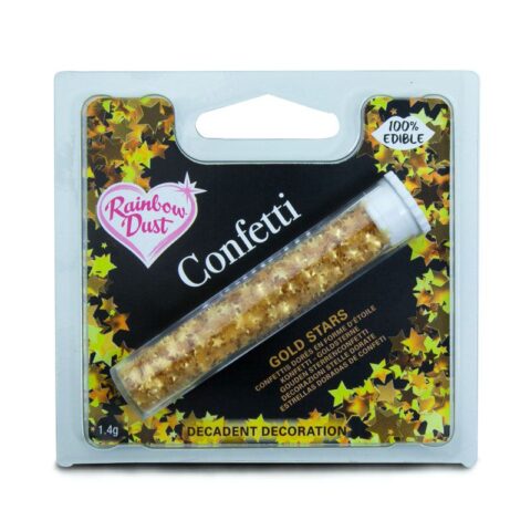 étoiles comestibles dorées Rainbow Dust RD0030