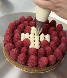 Recette tarte framboise by Delphine Kern - Tille