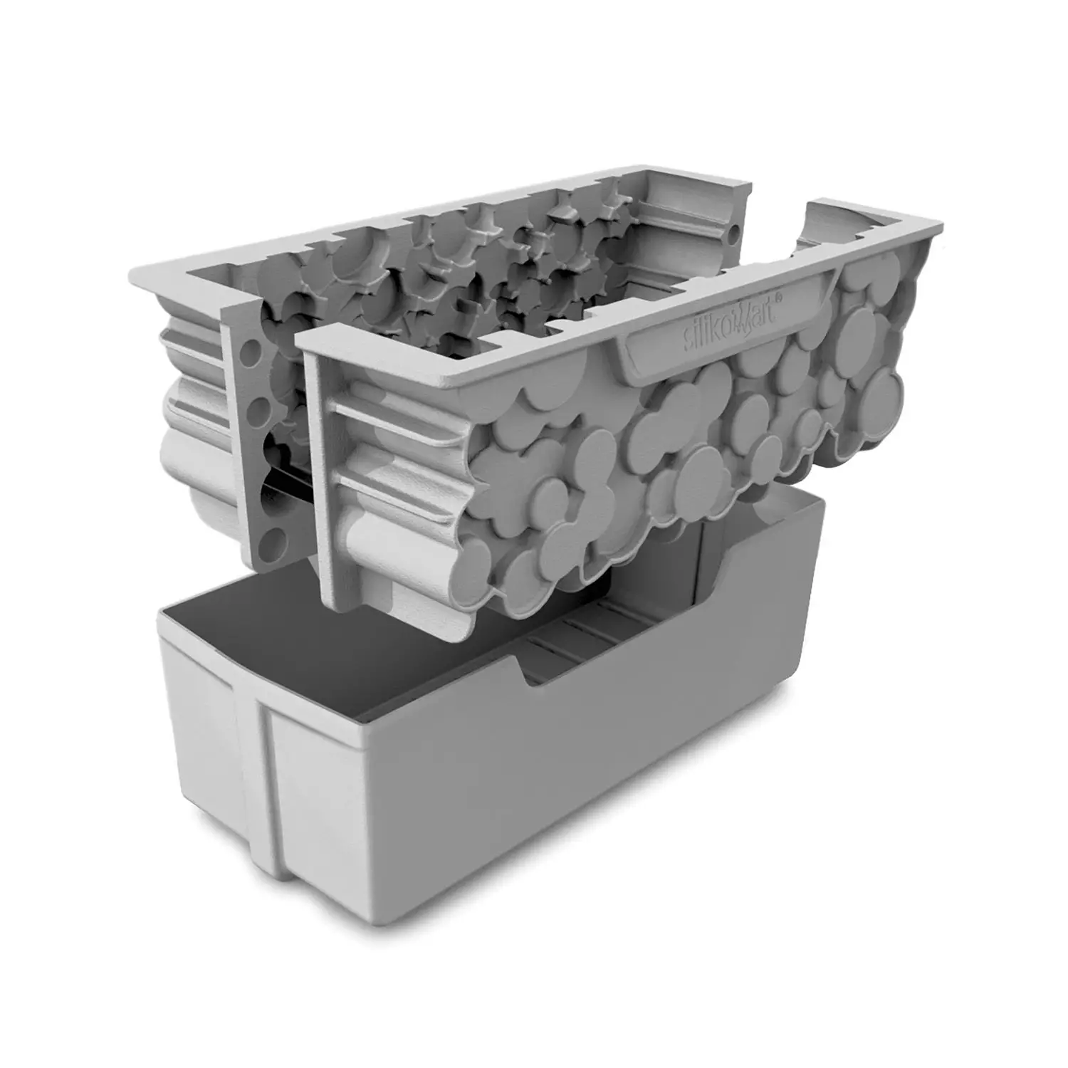 Kit Woody 1100 Silikomart – Moules bûche effet bois 1100 ml 20.420.87.0065 Silikomart