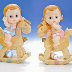 Bébé cheval à bascule - 15 cm