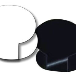 Etiquette ovaline Noir ou Blanche