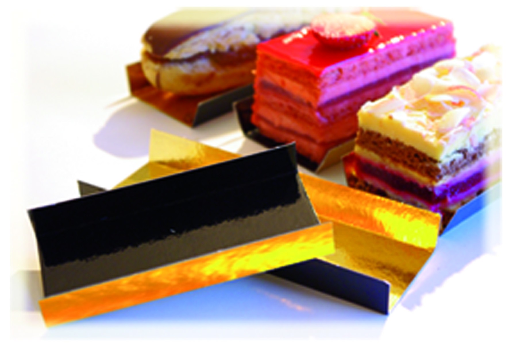 Fonds pliés carton or/noir