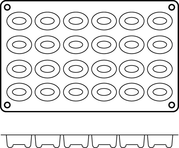 Flex savarins ovales