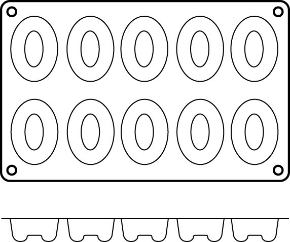 Flex savarins ovales