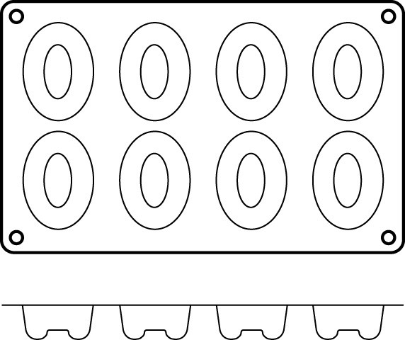 Flex savarins ovales