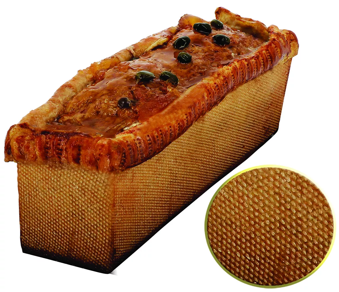 Moule à pâté en croûte démontable inox parois perforées