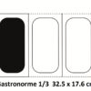 Bac gastonorme haut 15 cm avec poignées