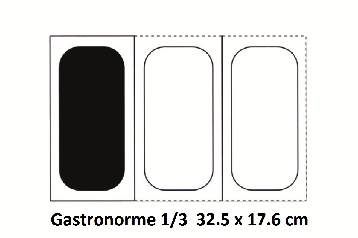 Bac gastonorme haut 15 cm avec poignées